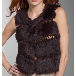 BCBG FUR VEST